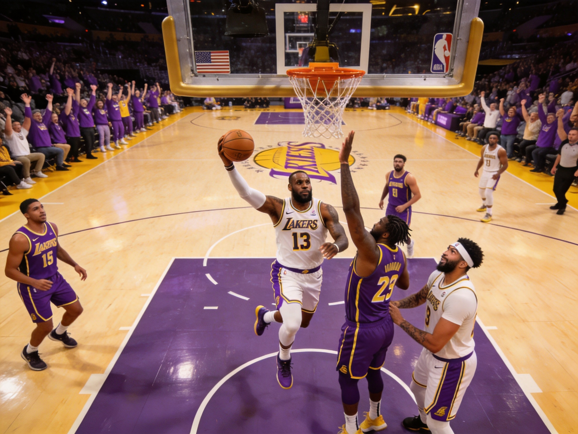NBA战报 湖人胜